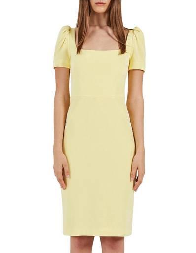Rebecca Vallance Zinnia Open Back Dress Yellow Size 12
