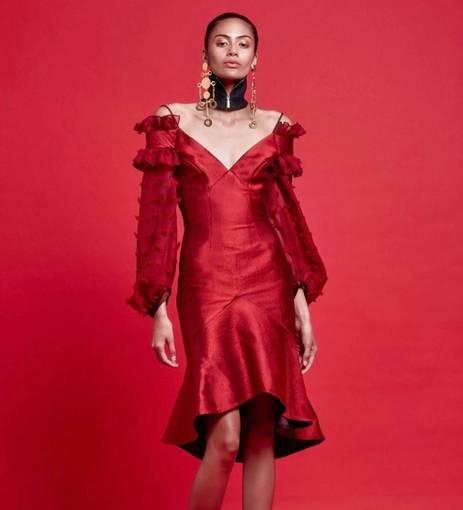 Nicola Finetti Rosalie Red Dress red size 8 
