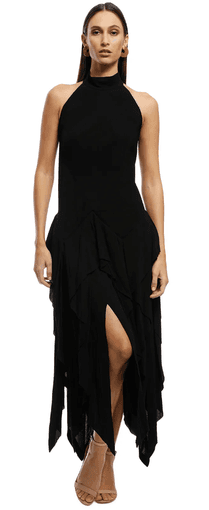 KITX Solemn Halter Dress Black Size 10