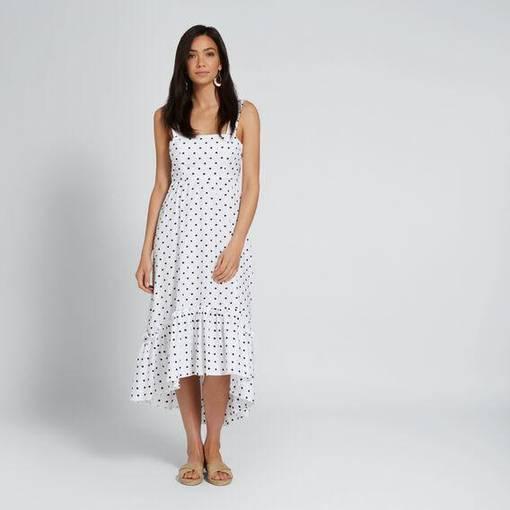 Seed White Polka dot dress
