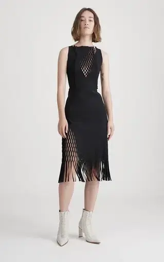 Dion Lee Perf Mirror Dress Black Size 6 