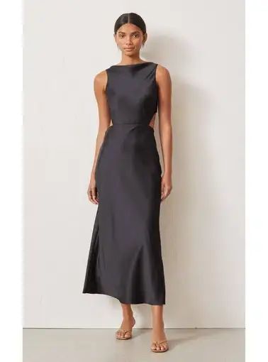 Bec & Bridge Cut Out Dress Black Size AU 6