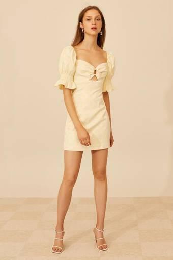 C/MEO COLLECTIVE Elate Mini Dress Butter Size 8  