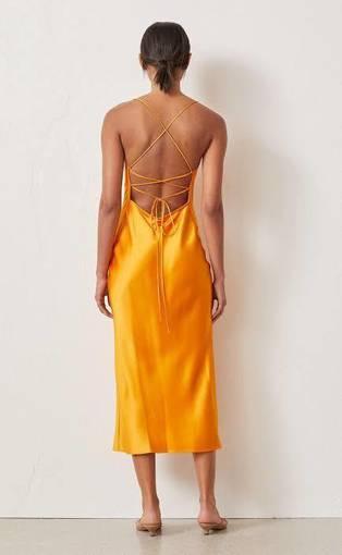 BEC & BRIDGE - Orange Midi Slip Dress (SIZE 6-10)