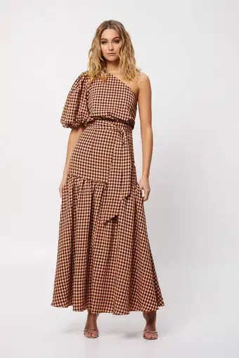 Mossman The Checked Out Maxi Dress Print Size 10