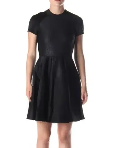 Ted Baker Melisse Embossed Dress Black Size 2