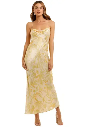 Bec & Bridge Tropical Punch Dress Yellow Size 6