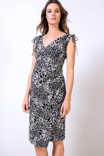 ISABELLA OLIVER Cardine Dress Flora Black & White Sz 12