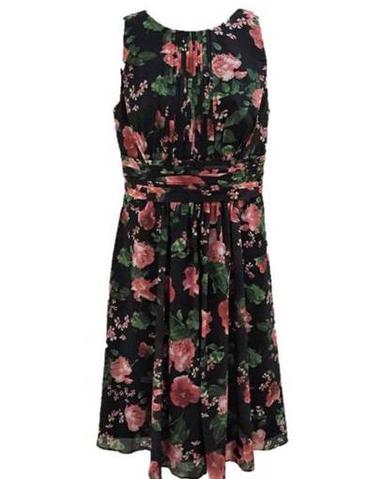 JJ'S  A line chiffon pink floral dress size 12