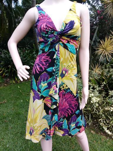 Karen Millen floral silk dress Size 8 