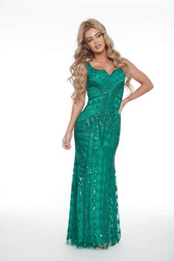 PRINCELY Emerald Gown Size 8 