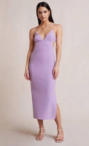 Bec and Bridge Ella Midi Dress Purple Size 8