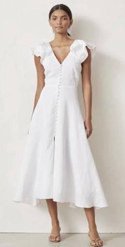 Bec & Bridge La Fontelina Linen Dress White Size 6