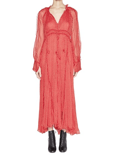 Lee Mathews Ladybird Silk Dress Red Size 8