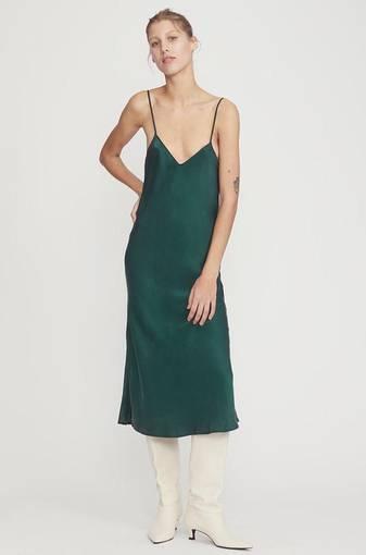 Silk Laundry 90’s Slip Dress Green Size 8