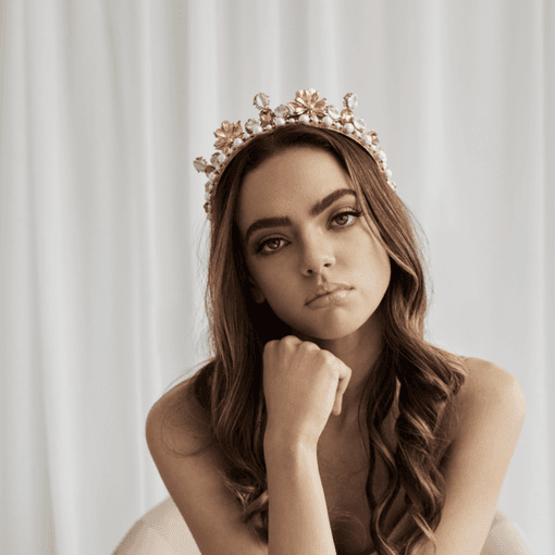 Ashlee Lauren Peach Lucia Crown