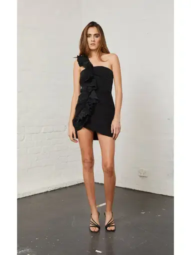 Bec & Bridge Loco Motion Mini Dress Black Size AU 6