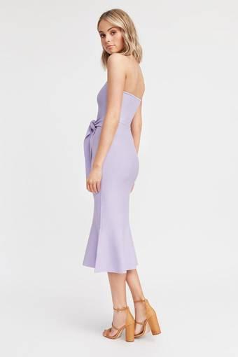 Kookai Florida Strapless Midi Dress Purple Size 10