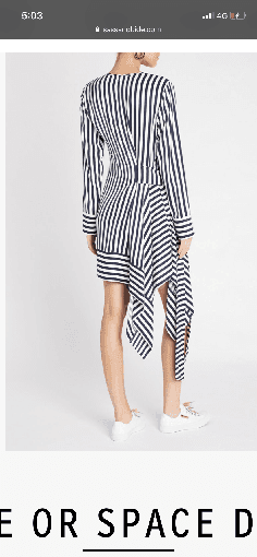 Sass and Bide Time or Space Stripe Dress Size 8