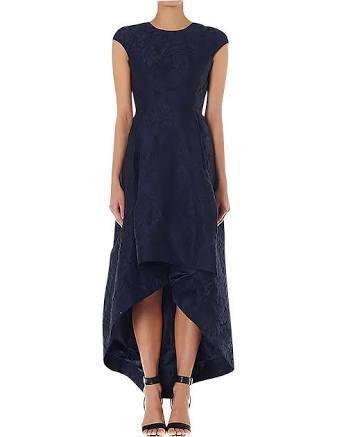 Carla Zampatti Renaissance Brocade Gown Navy Size 10