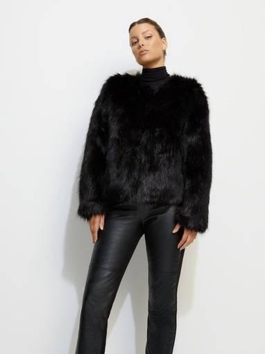 Unreal Fur Unreal Dream Jacket Black Size 10