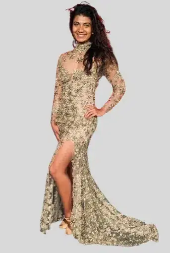 Judy Copley Couture Anushka Gown Gold 