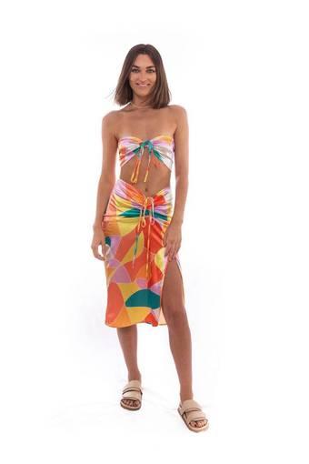 Desirs De VoyageTahiti Crop and Bora Bora Skirt Print Size 6