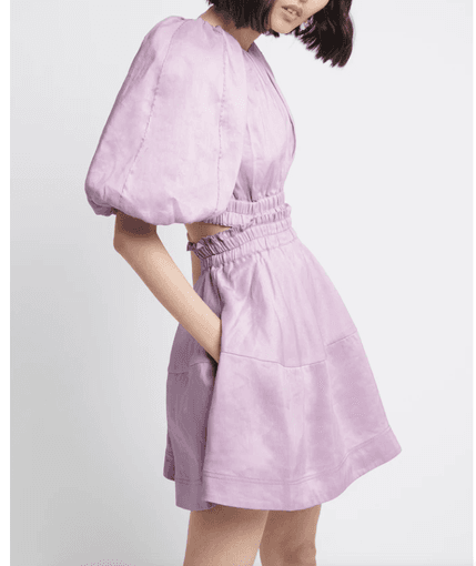 Solitude Cutout Mini Dress / Lilac