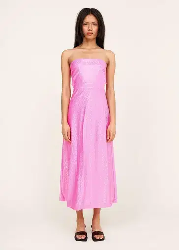 Saks Potts Jepska Dress Pink Size 10