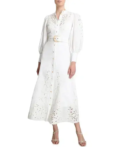 Zimmermann Peggy Embroidered Dress White size 6