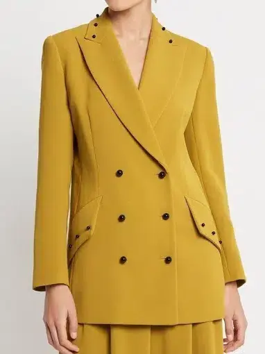 Sass & Bide Stronger Than You Believe Jacket Yellow Size 8 