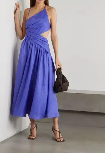 Zimmermann Tropicana Asymmetric Dress Blue Size 8