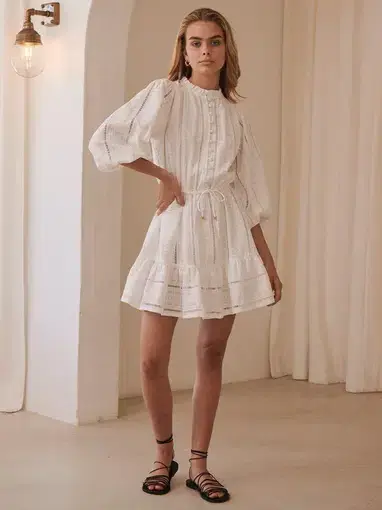 Kivari Violette Mini Dress White size 10