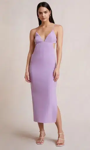 Bec and Bridge Ella Midi Dress in Lilac Purple Size 10