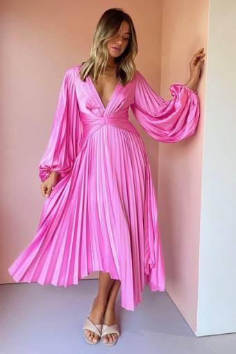 Acler - Palms Pink Dress - Size 8