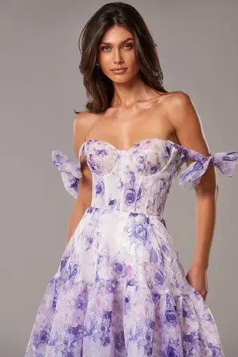 Milla Tender Tie Strap Maxi Dress Floral Size 8 