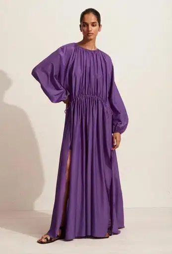 MATTEAU The Channel Side Split Dress Purple Size 1