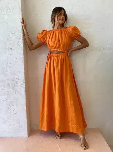 New Romatics  Lavender Mist Maxi Dress Orange Size 8