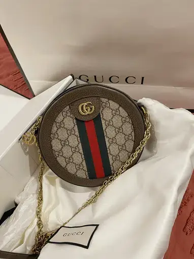 GUCCI OPHIDIA GG ROUND SHOULDER