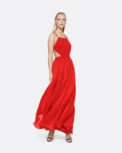 Fame and Partners Mildred Dress Red Size 8