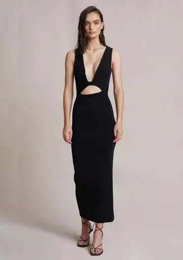Bec & Bridge Sorbet Summer Midi Dress Black Size 6