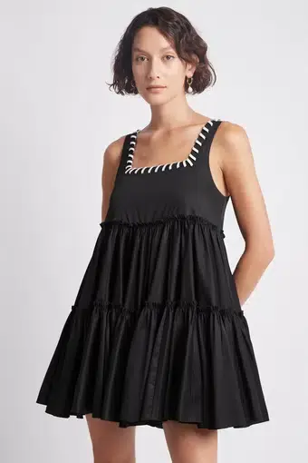 Aje Hushed Mini Dress Black