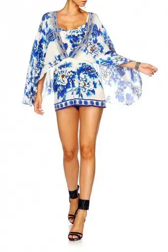 Camilla Ring of Roses Cape Playsuit Print