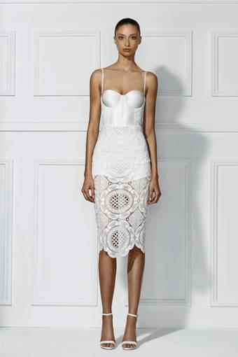 Micha Collection Flora Crotchet Dress White BNWT Size L