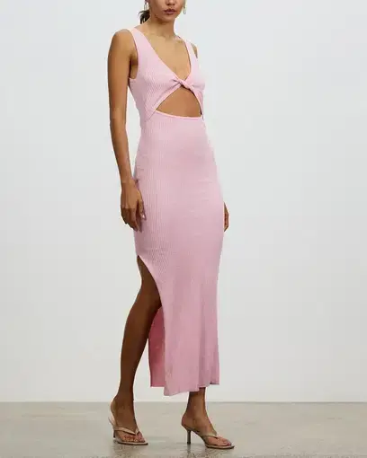 Bec and Bridge Riviera Midi Dress in Candy Pink Size 8