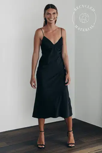 Grace Loves Lace Dakota Eco Slip Dress Black