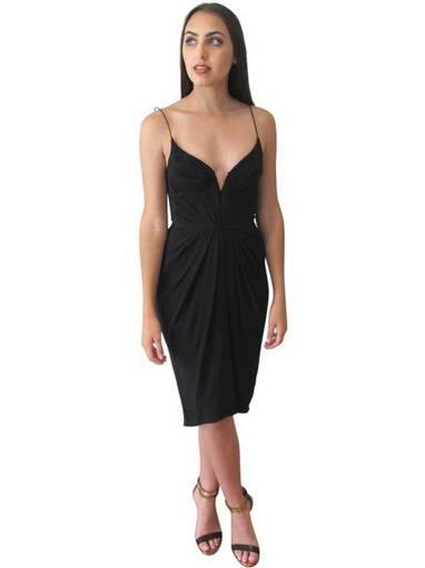 Zimmermann Silk Balconette Dress Black Size 6
