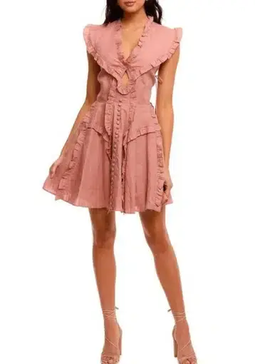 Joslin Studio Kayla Linen Mini Dress Pink 