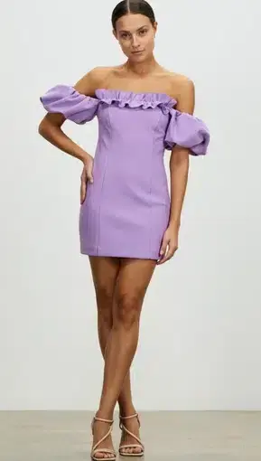 Lover Nicoletta Mini Dress Purple Lavender
