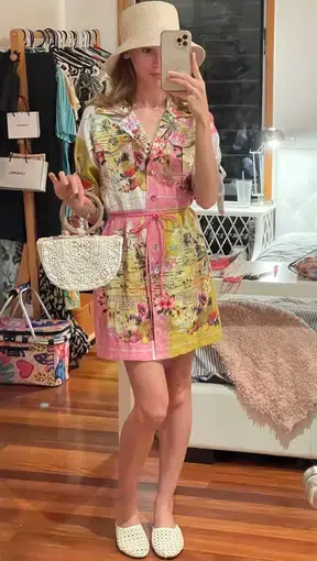 Zimmermann Nina Safari Dress Print Size 8